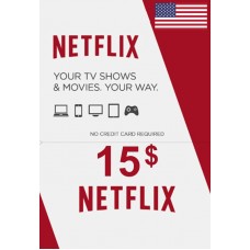 Netflix Carte Cadeau 15 USD